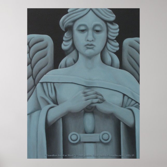 Poster Angel du gardien au travail Imprimer (Devant)