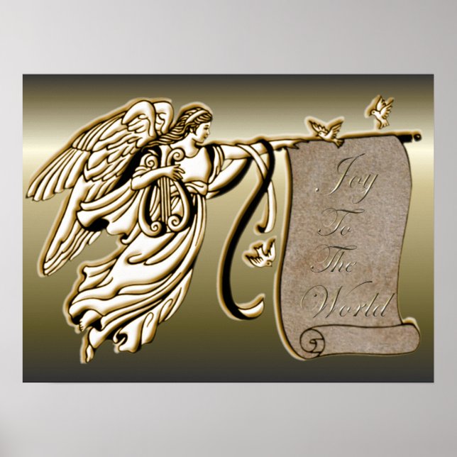 Poster Angel et Joie au Monde Scroll (Devant)