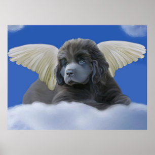 Poster Angel gris