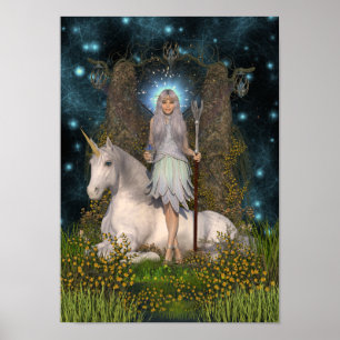 Poster Angel Princesse & Unicorne