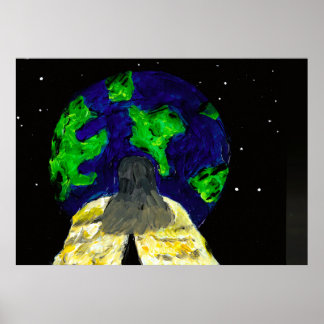 Poster Angel watching over me  (Semi-Gloss) print