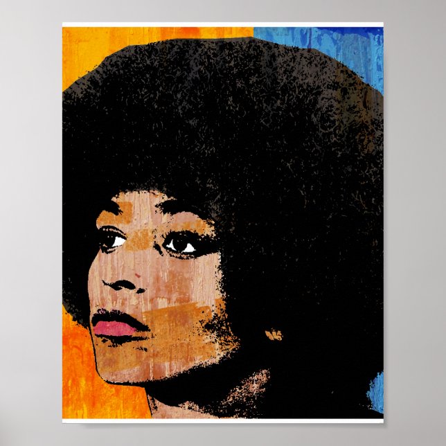 POSTER ANGELA DAVIS (COULEUR) (Devant)