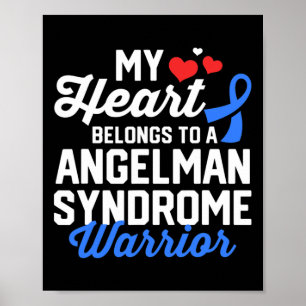 Poster Angelman Syndrome Guerrier Survivant Soutien