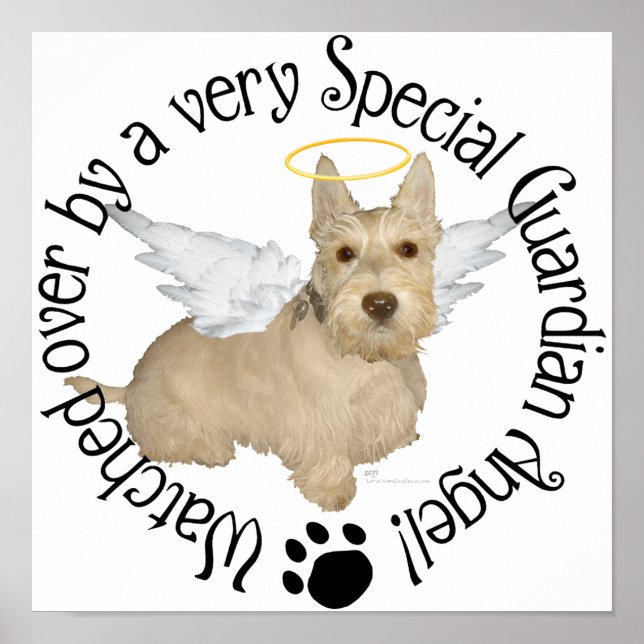 Poster Anges Terrier Ecossais Rouquin (Devant)