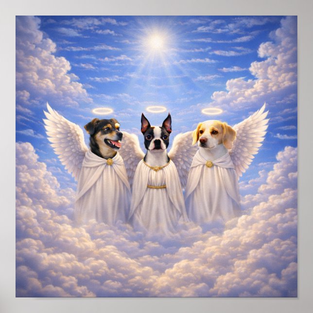 Poster "Anges toutous" (Devant)