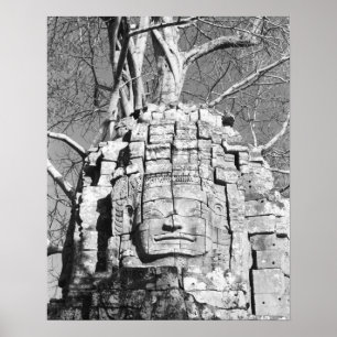 Poster Angkor Cambodge, Tête du temple Ta Som