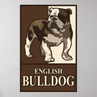 Poster anglais Bulldog
