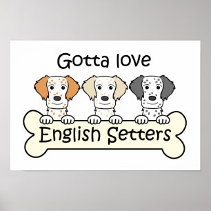 Poster Anglais Setter Lover