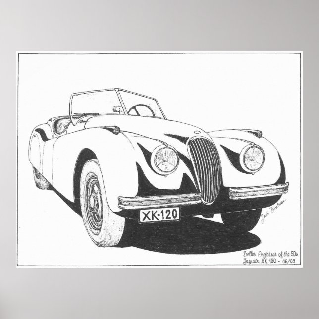 Poster Anglaises-Jaguar (Devant)