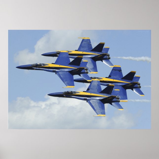 Poster Angles bleus (Devant)
