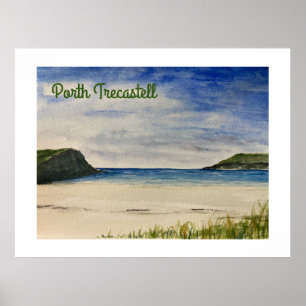 Poster Anglesey Porth Trecastell