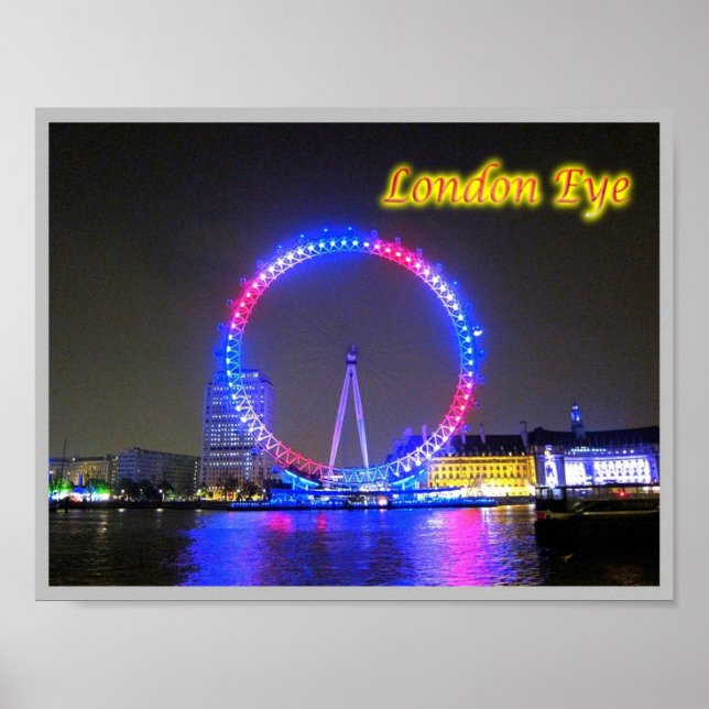 Poster Angleterre - London Eye - (Devant)