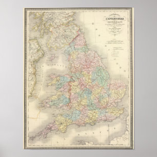 Poster Angleterre, Pays de Galles 4