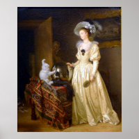 Angora Cat - Fragonard Animal Portrait