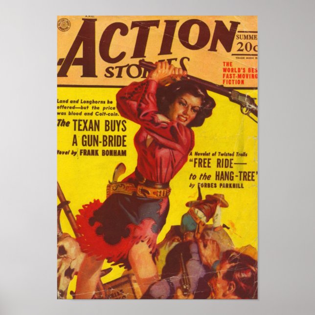 Poster Angry Cowgirl (Devant)