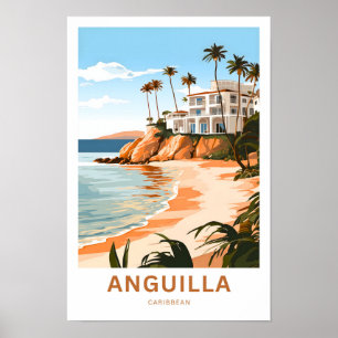 Poster Anguilla Caribbean Travel Print