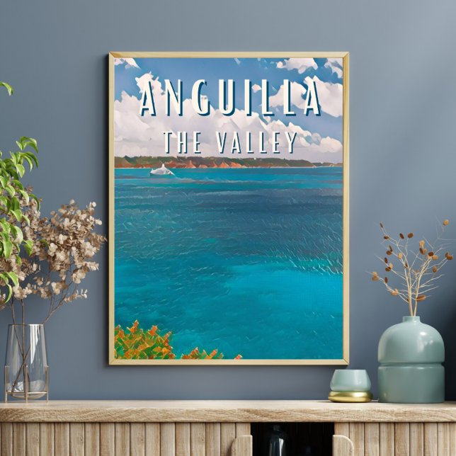 Poster Anguilla : L'île paradisiaque aux plages de rêve (Anguilla : Plages de rêve, eaux cristallines et douceur de vivre caribéenne. Explorez avec moi cette)