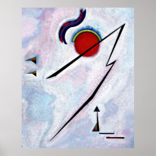 Poster Angular Line, abstract art by Kandinsky,