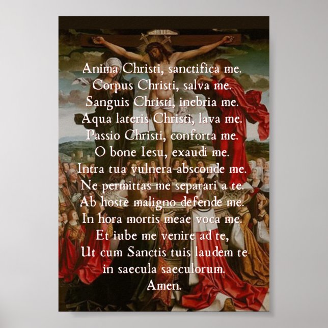 Poster Anima Christi Imprimer (Devant)