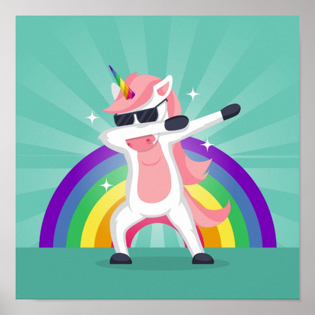 Poster animal dansant drôle (Devant)