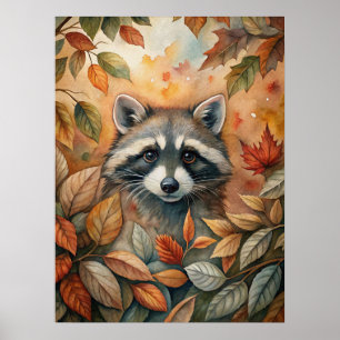 Poster animal d'automne