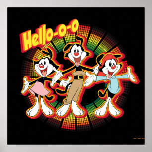 Poster Animaniacs   Hello-o Retro Equalizer Graphic