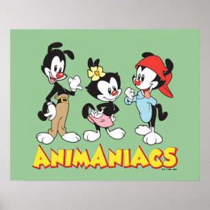 Poster Animaniacs   Yakko, Dot et Wakko debout