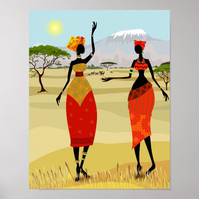 Poster Animation féminine au Kenya (Devant)