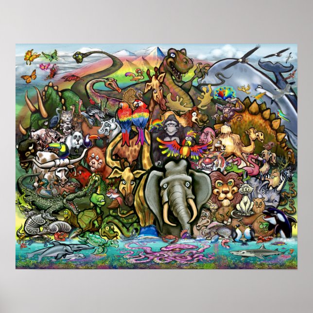 Poster Animaux (Devant)
