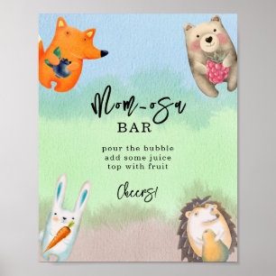 Poster Animaux de la forêt - bar mom-osa