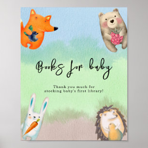 Poster Animaux de la forêt - Livres pour bébé