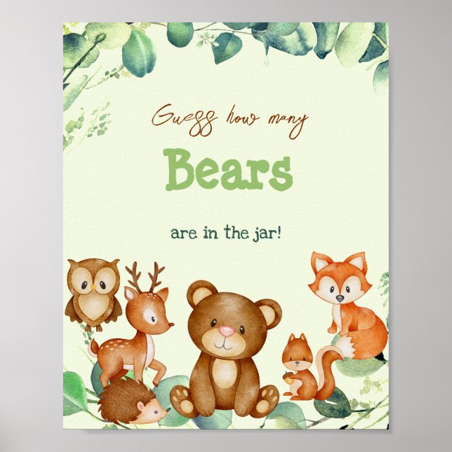 Poster Animaux des bois Portent de la verdure Eucalyptus  (Devant)