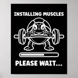 Poster Animaux Installation Muscles Fitness Musculation T