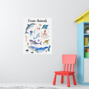 Poster Animaux marins Formation en classe