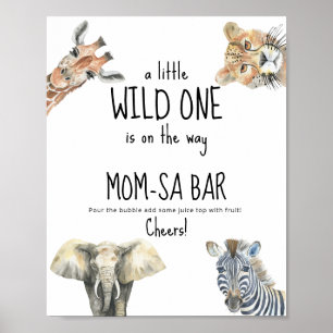 Poster Animaux sauvages de safari - maman-osa bar