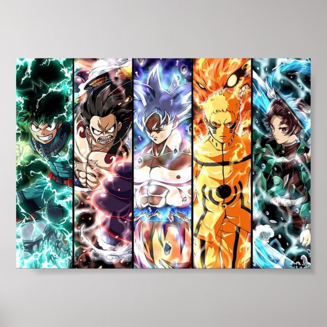 Poster Anime Crossover (Devant)