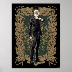Poster Anime Draco Malfoy Cadre Ornate