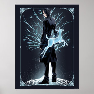Poster Anime du Patronus de Biche de Severus Snape