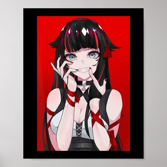 Poster Anime Girl Kawaii Waifu esthétique japonaise Manga (Devant)