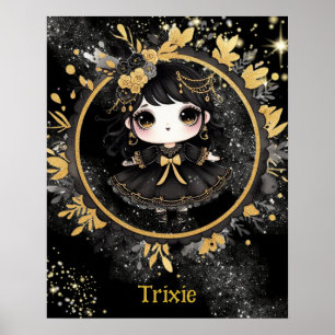 POSTER   Anime Girls Goth Niedlich Custom Kawaii