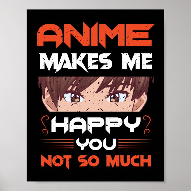 Poster Anime Me Rend Heureux Que Tu Ne Sois Pas Tant (Devant)
