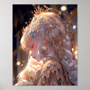 Poster Anime Princess Girl Imaginaire Art