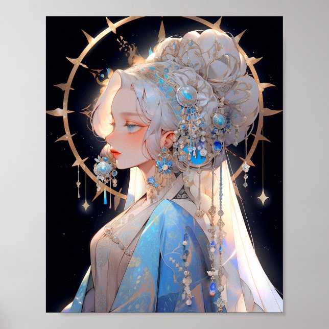 Poster Anime Princess Imaginaire Art (Devant)