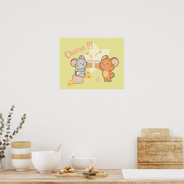 Poster Anime Tuffy et Jerry Cheese au fromage (Cuisine)