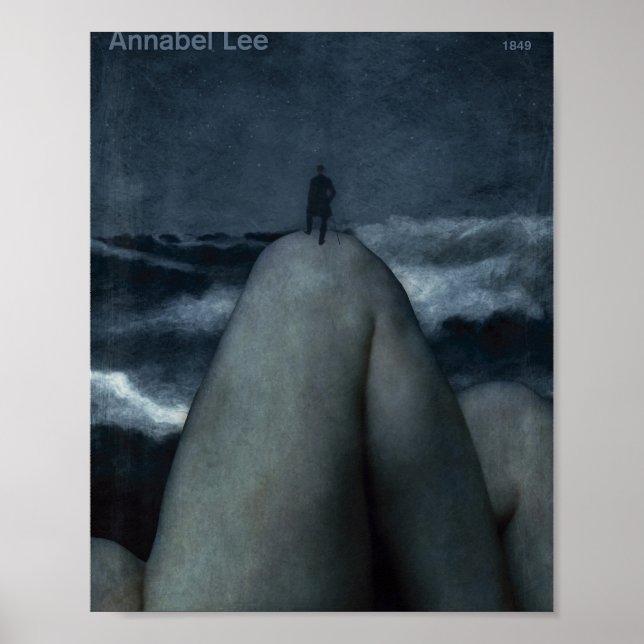Poster Annabel Lee - Edgar Allan Poe poe poésie gothique  (Devant)