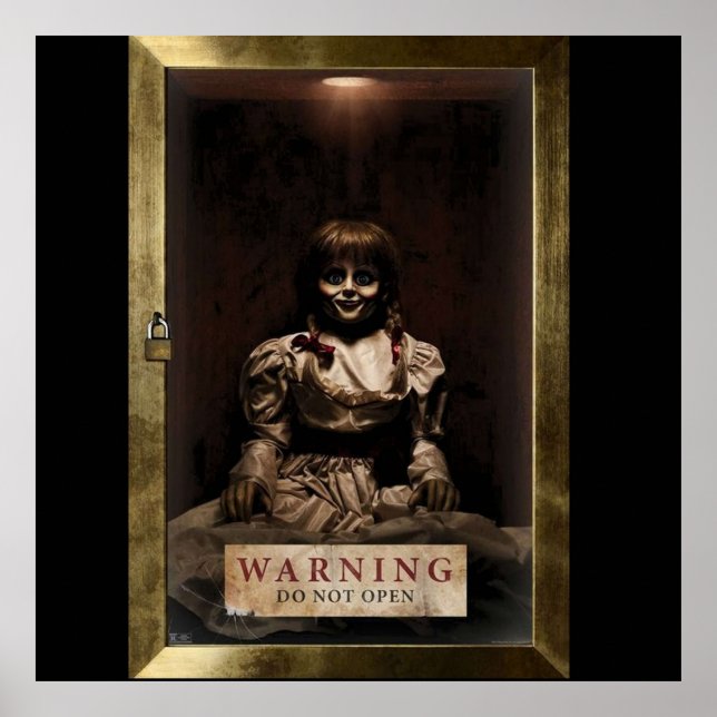 Poster Annabelle Avertissement Ne Pas Ouvrir (Devant)