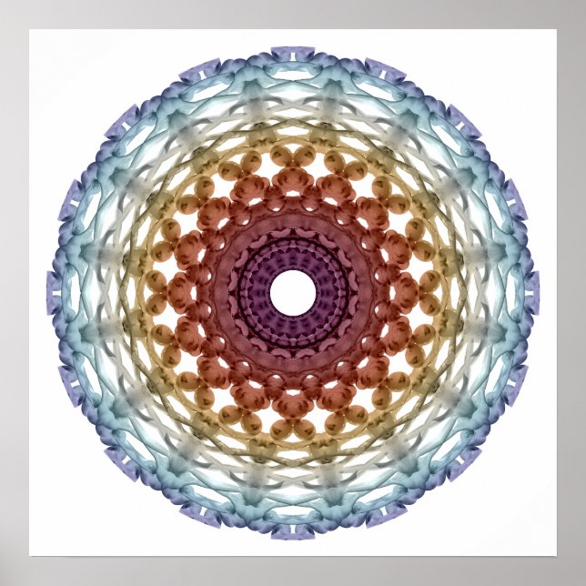 Poster Anneau Abstrait d'ADN (Devant)