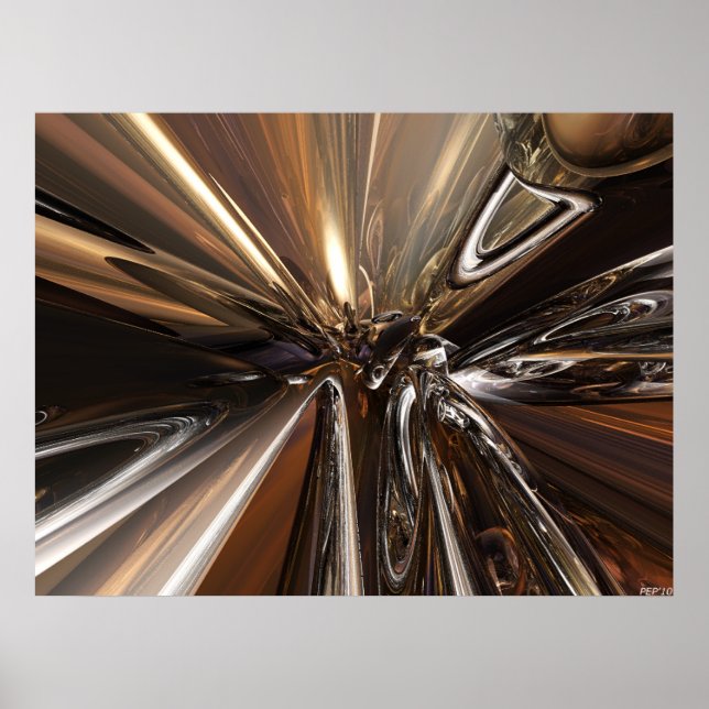 Poster Anneaux de perspective (Devant)