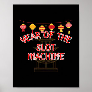 Poster Année De La Machine À Sous - Cadeaux De Nouvel An 