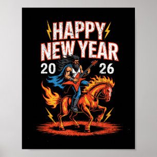 Poster Année du Cheval de Feu – Nouvel An du zodiaque chi